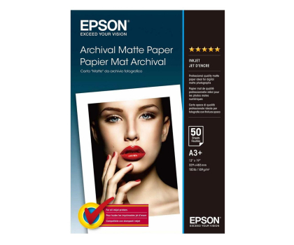 Papier do drukarki EPSON Papier $ Archival Matte Paper 50 Arkuszy 192 g/m A3+ C13S041340